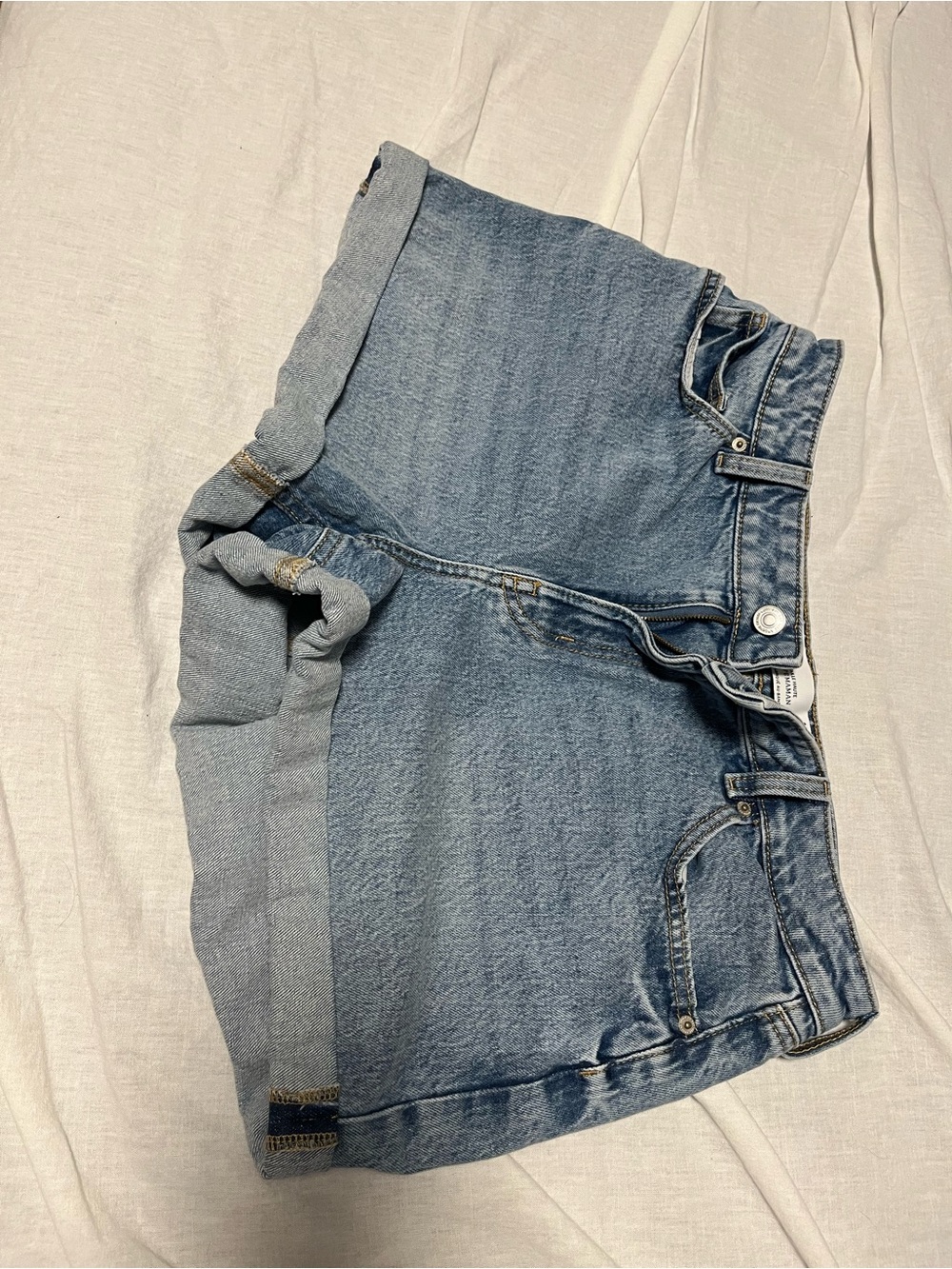 Ardene Light Blue Rolled Hem Denim Shorts